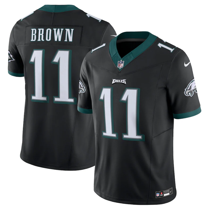 Philadelphia Eagles #11 A.J. Brown Black 2023 F.U.S.E. Vapor Untouchable Limited Stitched Football Jersey